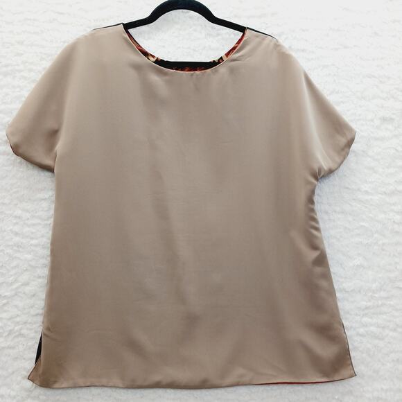 Blouse Size L Reversible Tribal Rust Copper Festival Boho Global Fall Festival - Picture 7 of 7